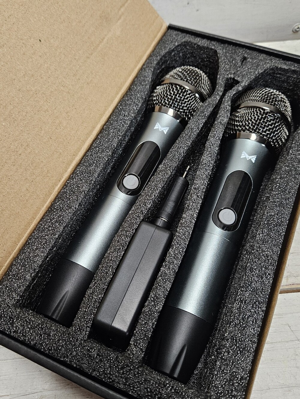 2 Wireless Microphones New From Echomussy  Karaoke PA Speaker System Ready